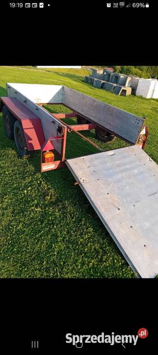Przyczepa laweta tandem 2tony 135x235 z nahazdem Nowy Sącz