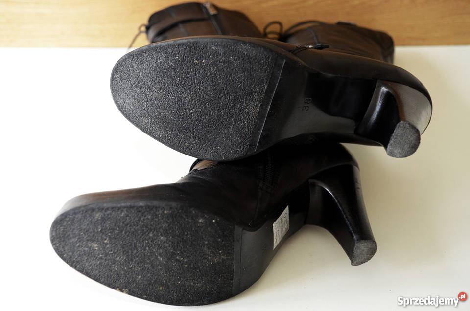 BALDACCINI kozaki r38 skóra czarny Kozaki Warszawa