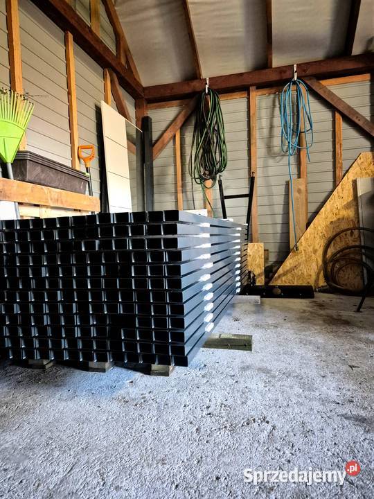 Słupki ogrodzeniowe 60x40 antracyt Tarnów