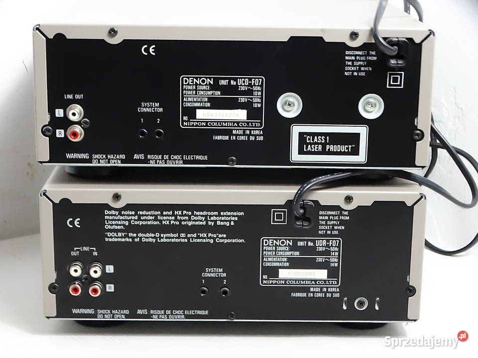 Odtwarzacz CD Magnetofon DENON UCDF07 UDRF07