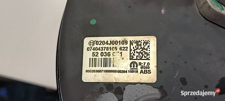 SERWO HAMULCOWE FIAT TIPO 52036071 Lipno sprzedam