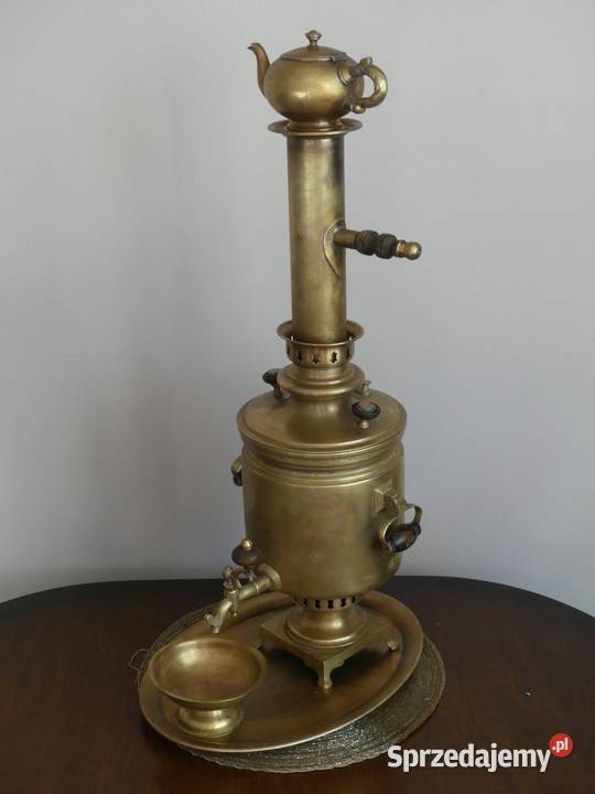Dekoracyjny samowar braci Woroncow Tuła XIX wiek Poznań