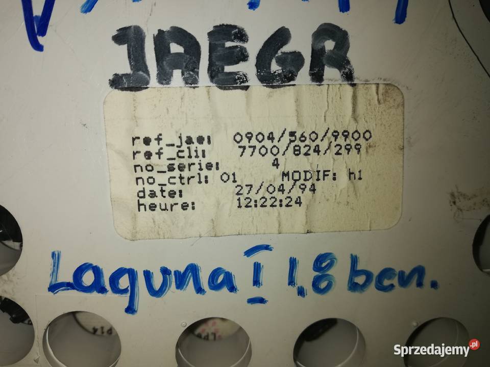 licznik zegary Renault Laguna 1 r9498 Wyposażenie wnętrza Piotrków Trybunalski