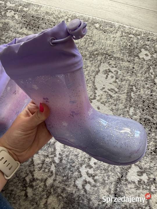 NOWE kalosze dziecięce KUROMI r25 brokatowe Szczecin