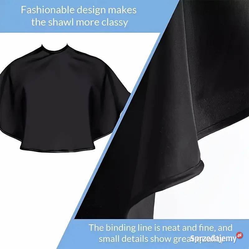 Peleryna Fryzjerska Czarna AS Płock sprzedam