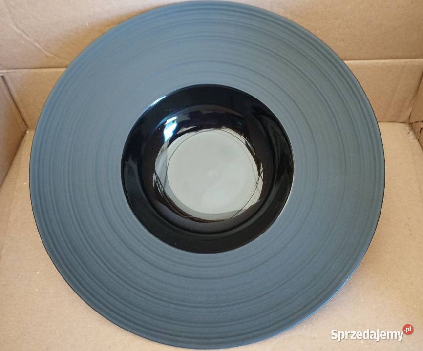 Talerz głęboki czarny Częstochowa