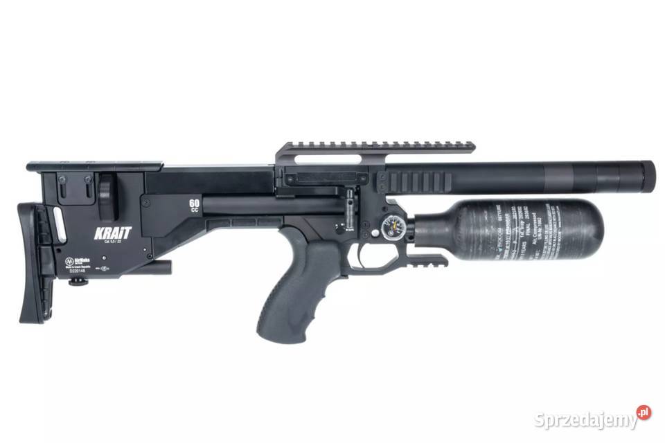 Wiatrówka AirMaks Krait 635 mm pełna butla 6l300 Trzcianka sprzedam