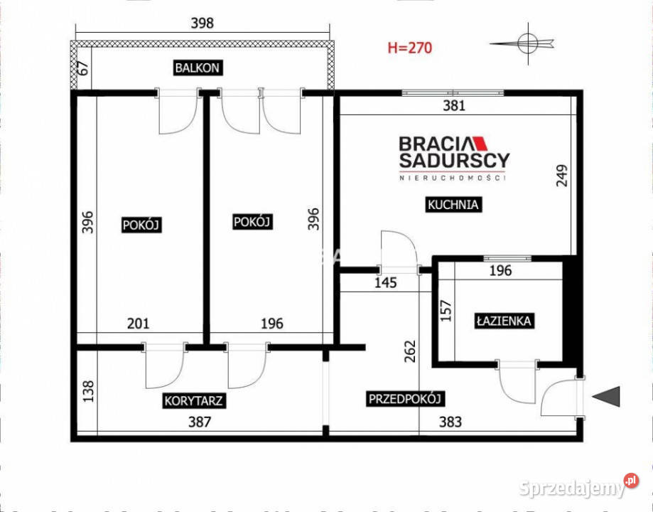 Mieszkanie sprzedam 4104m2 2 pokoje Kraków Rok budowy 1959