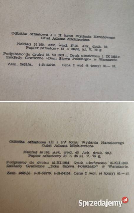 Dzieła poetyckie Utwory dramatyczne Adam Książki i Podręczniki Kielce