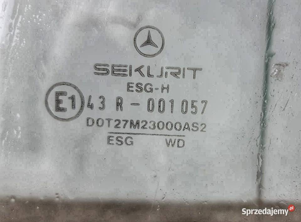 Szyba boczna Mercedes W124 Lublin
