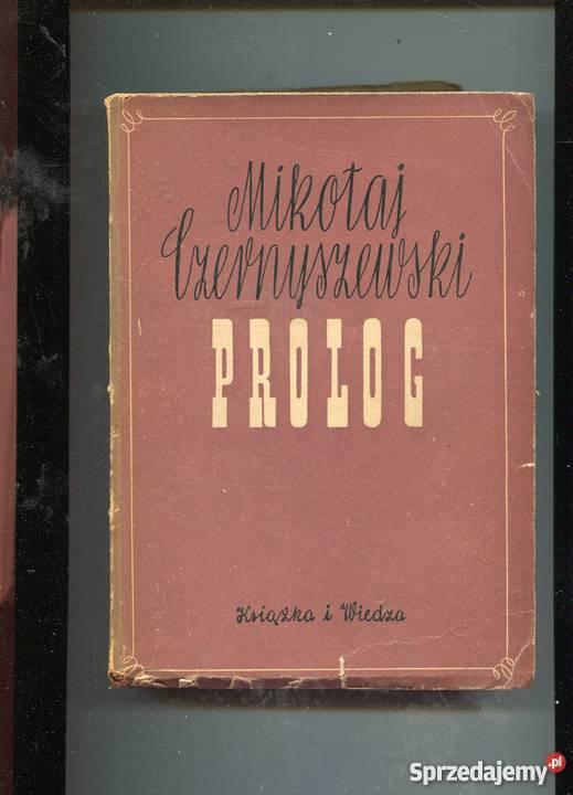 Prolog Mikołaj Czernyszewski Pozostałe Szczecin sprzedam