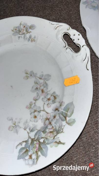 Patera secesyjna Biała porcelana Bez sygnatury Gdańsk