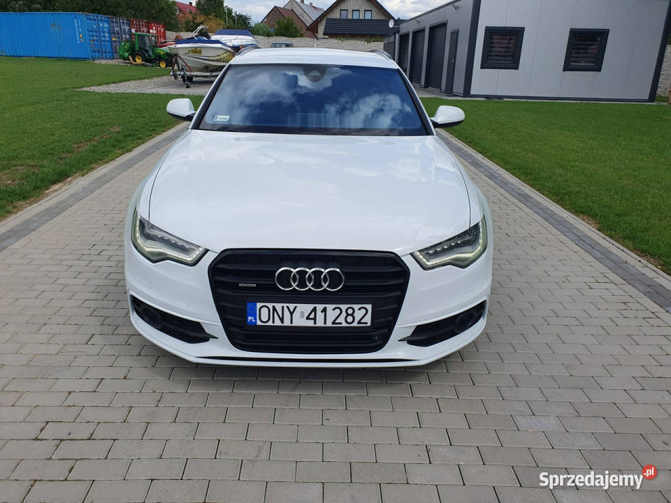Audi A6 30 bitdi 313 S Line Full Ledy Bose Radar Rok produkcji 2012 Strobice