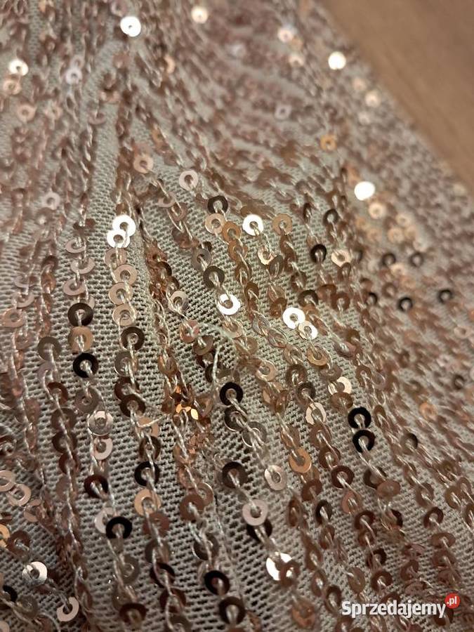 Złota sukienka z cekinami Łódź