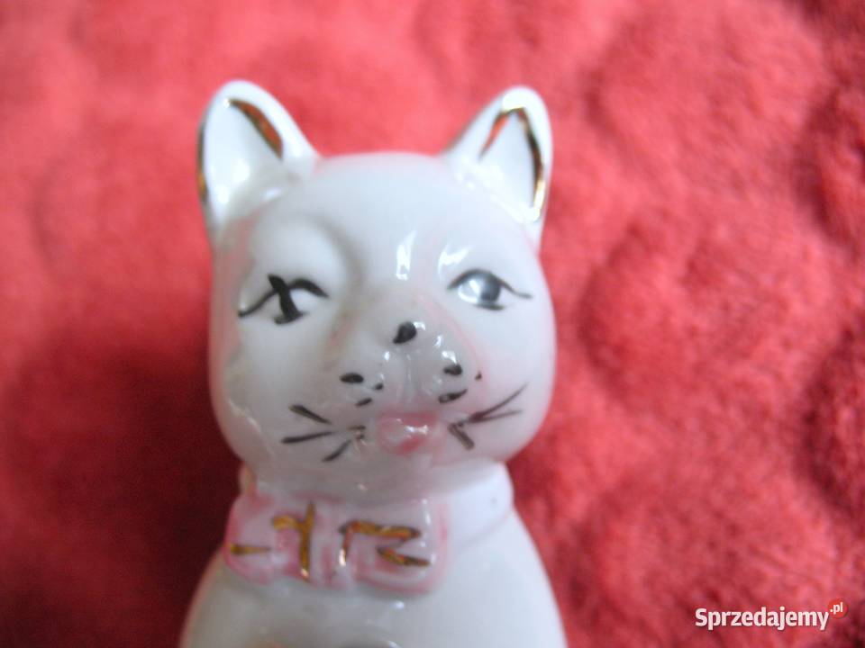 Kot z orkiestry stara figurka ceramika 115 x 4 x Siedlce