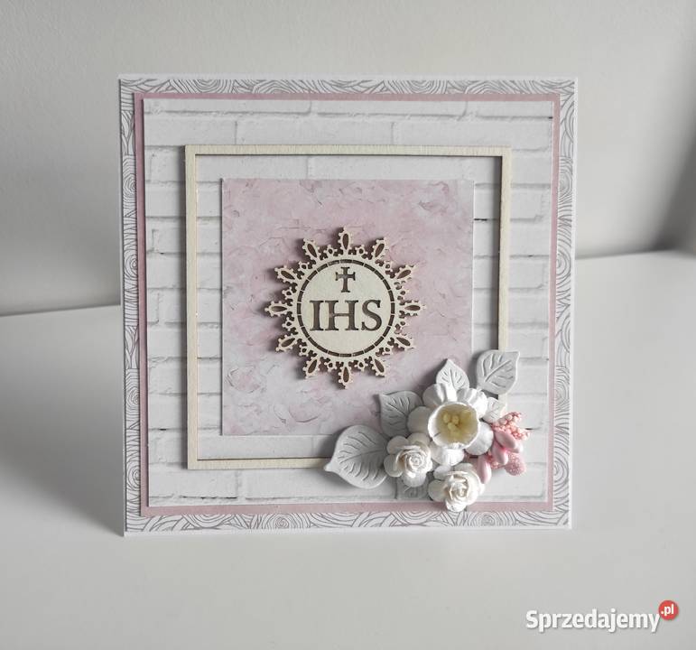 Kartka ręcznie robiona na Komunię Świętą 4 z Łódź