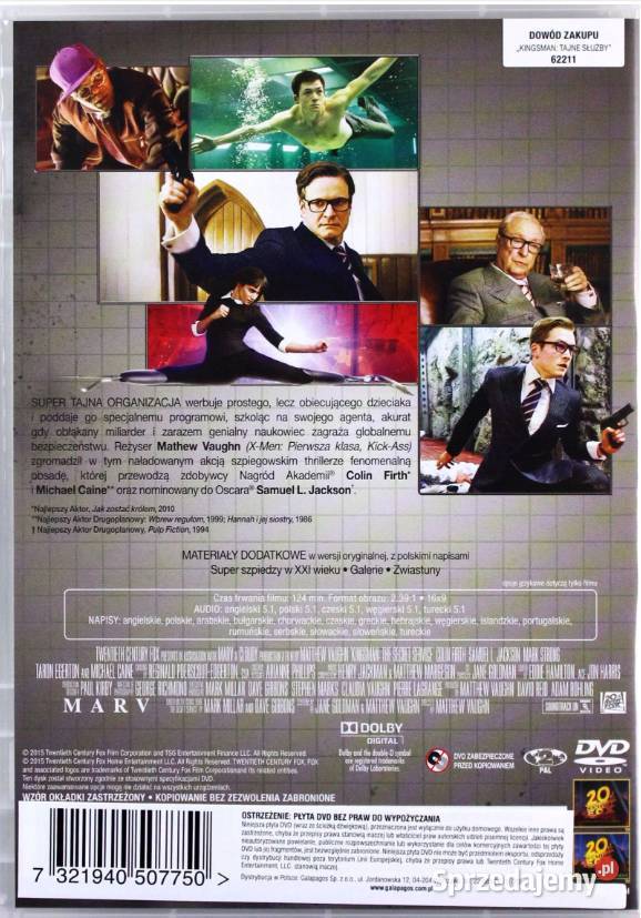 KINGSMAN TAJNE SŁUŻBY COLIN FIRTH Kalisz