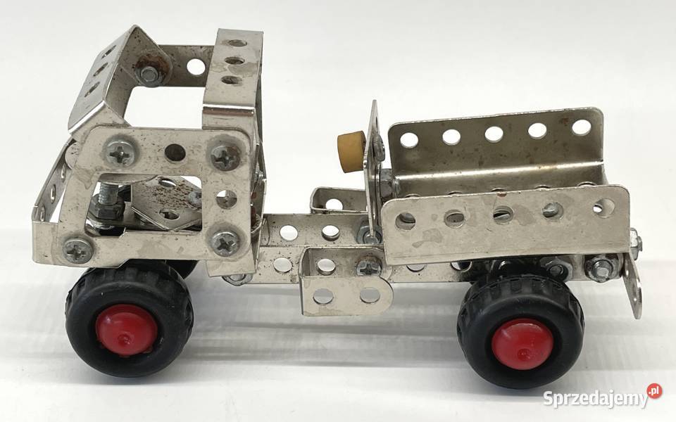 CONSTRUCTION metalowe klocki stare autko DDR