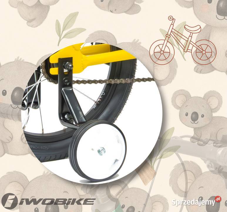 Rower Dziecięcy 16 Chłopięcy Dziewczęcy IWOBIKE Gorlice