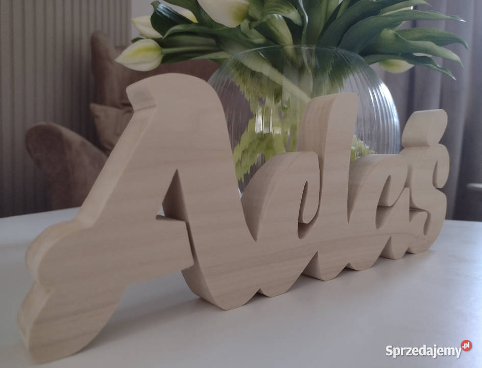 Imię Dziecka Napis Z DREWNA 30 Litera 3D Do dolnośląskie Wrocław sprzedam