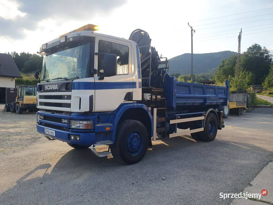 Scania P114C 340 4x4 HDS HIAB 122 Wywrotka sprzedam