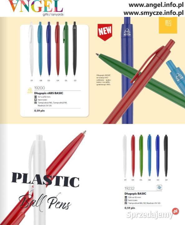 długopisy reklamowe z nadrukiem logo Usługi reklamowe