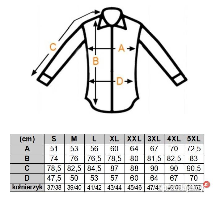 GIOVANNI PERA Koszula Męska K005 Biała PIÓRA Ostrów Wielkopolski