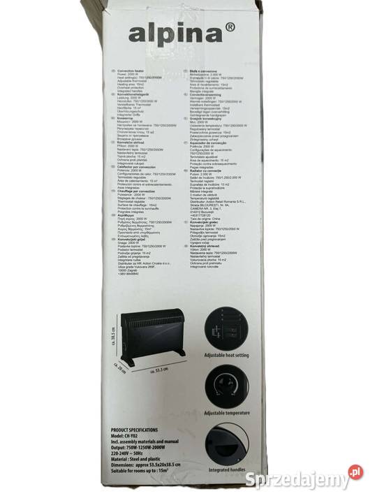 Grzejnik konwektorowy Alpina 2000 W Elbląg