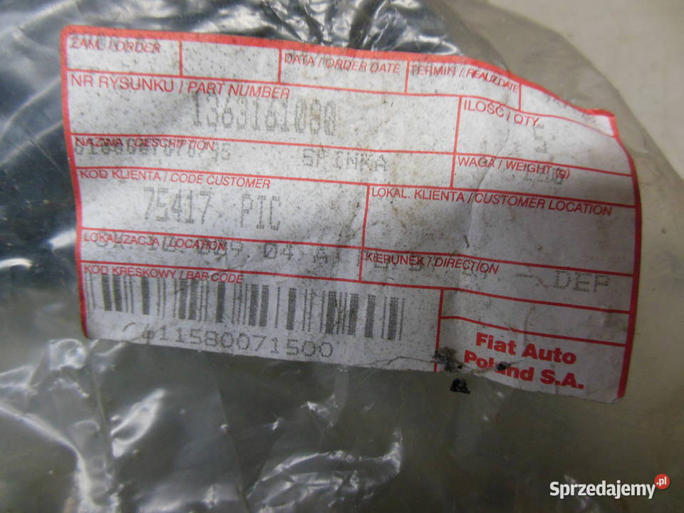 WSPORNIK PODPORA PRZEWODÓW FIAT DUCATO