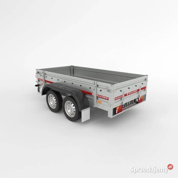 Przyczepka Tema PRO BRAKE 30152 dwuosiowa tandem Burtowe i plandeki małopolskie Bochnia