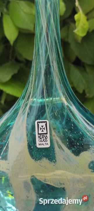 Szklany wazon w cudownych kolorach projektu