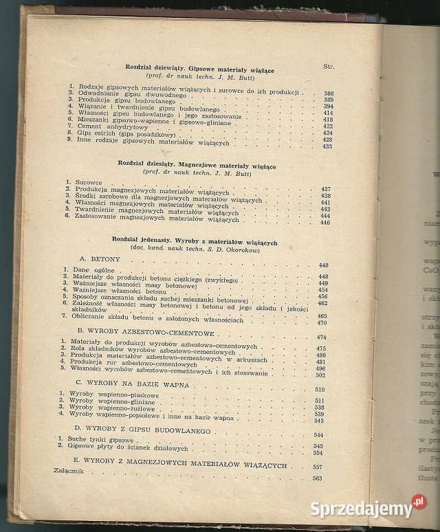 Technologia materiałów wiążących łódzkie Łódź