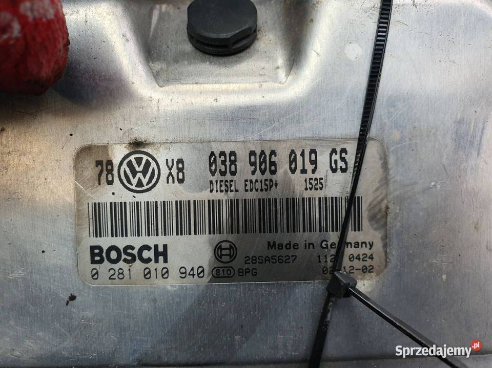 KOMPUTER VOLKSWAGEN PASSAT B5 LIFT 038906019GS Lipno