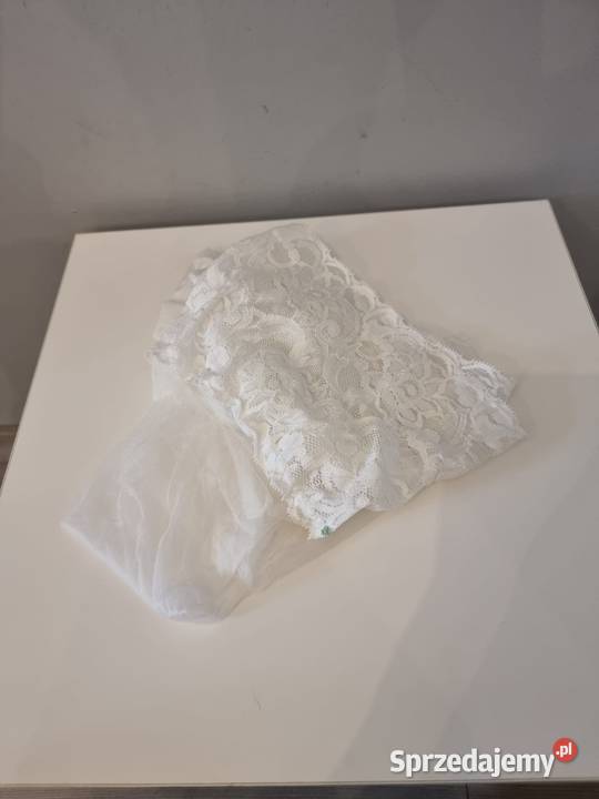 Białe pończochy samonośne LXL