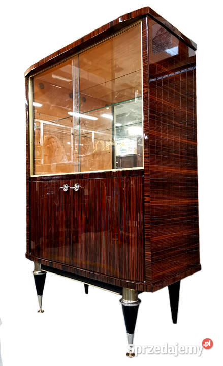Witryna Serwantka heban makassar Palisander art Warszawa