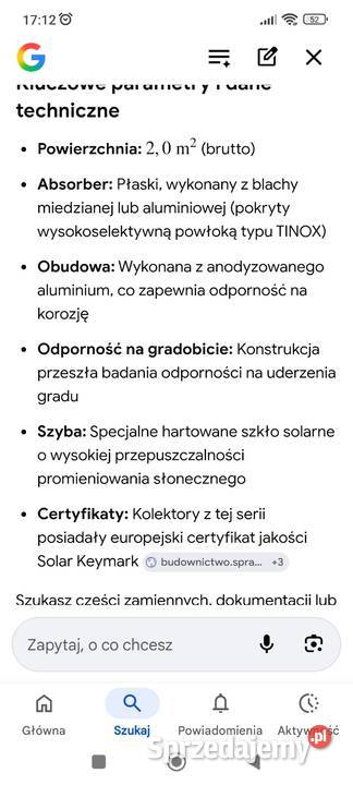 Kolektory słoneczne Wrocław sprzedam