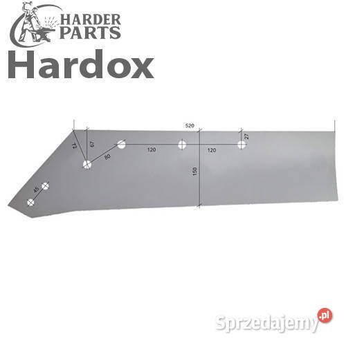 Lemiesz 300ha HARDOX SSP351WSEL części do pługa Części zamienne Suwałki