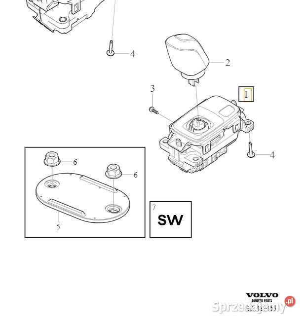 VOLVO S60 V60 S90 V90 XC60 XC90 lewarek wybierak Bielany Wrocławskie