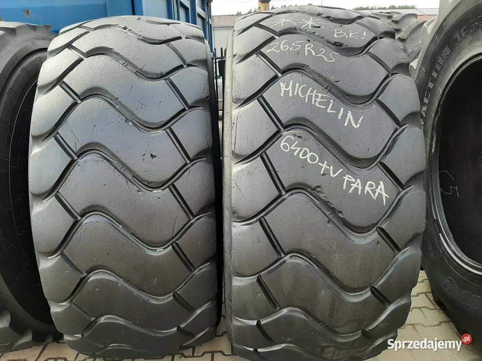 2x Opona używana przemysłowa 265R25 MICHELIN Zaścianki