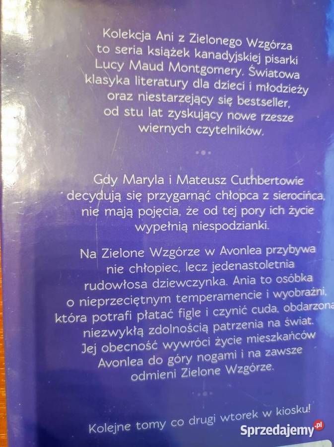 Ania z zielonego wzgórza Lucy Maud Montgomery Kielce