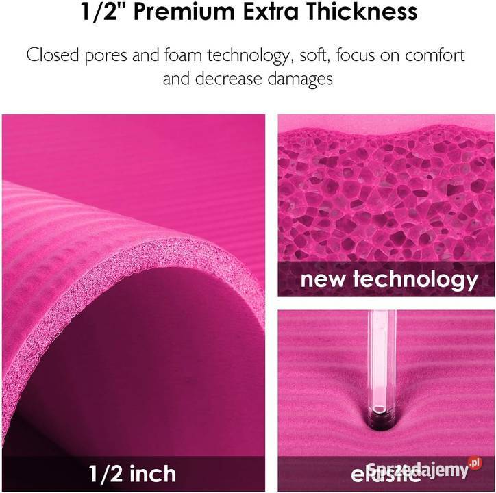 180x61 Reehut 127mm GRUBA MATA GIMNASTYCZNA DO Sprzęt do ćwiczeń Szczerbice sprzedam