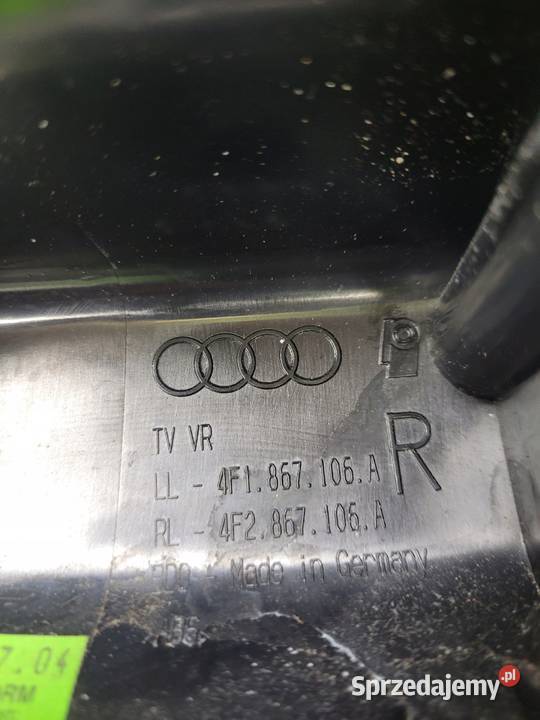 PODŁOKIETNIK PRAWYCH DRZWI AUDI A6 C6 4F1867106A osobowe Przystajń