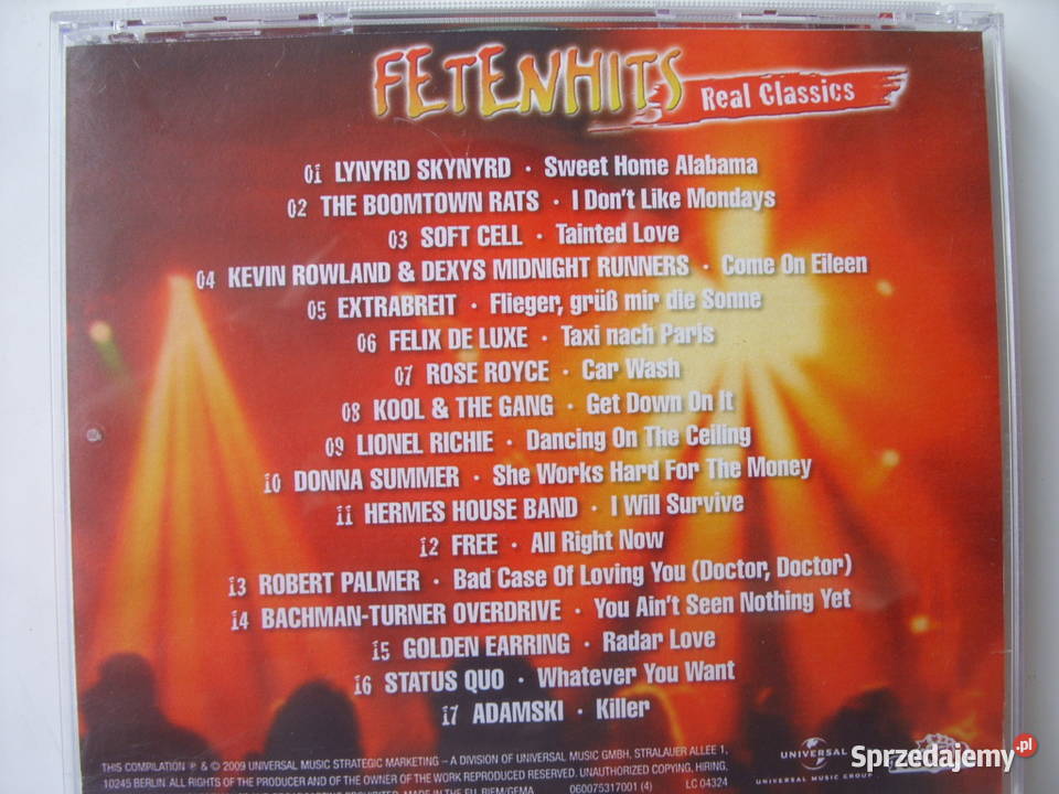 SKLAD CD FETENHITSREAL CLASSSICS 2009 1 płyta Wołów