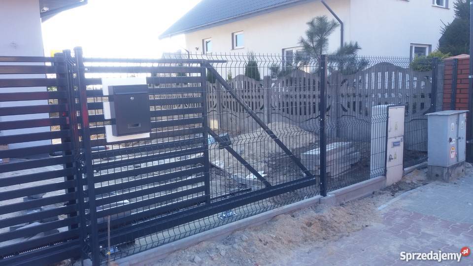 Brama przesuwna z furtką kl ocynk Warszawa