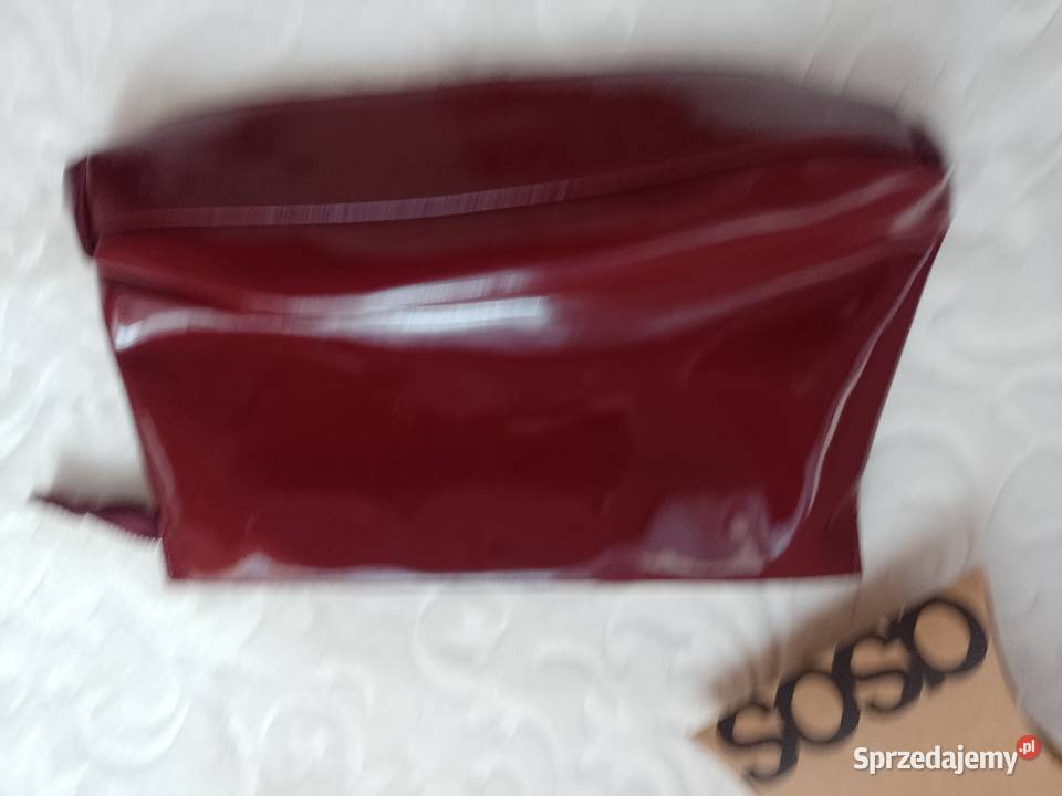 ASOS Design Bordowa torebka do ręki z Londynu Kraków sprzedam