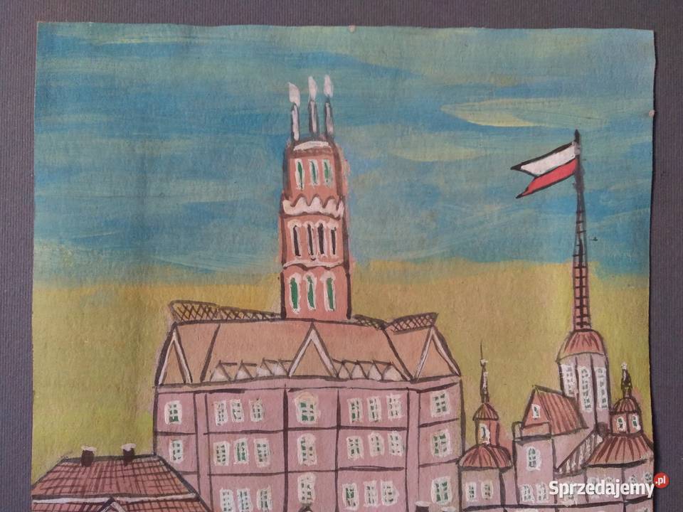 Obraz w typie NIKIFOR KRYNICKI autor nieznany Warszawa