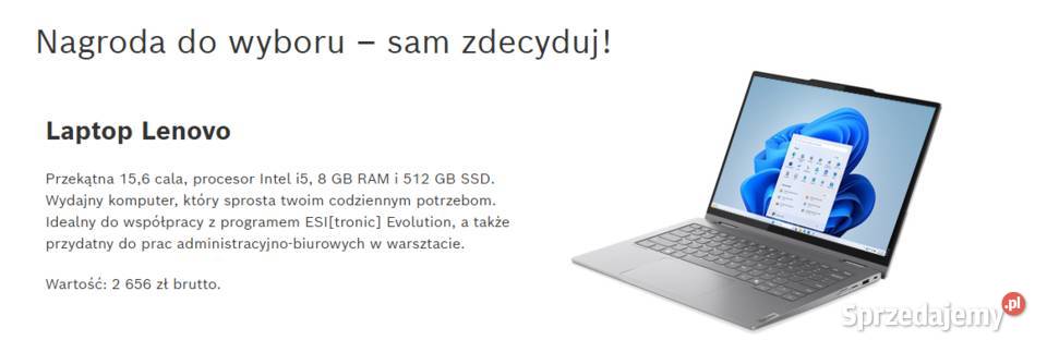 Lenovo odbierz kup zestaw KTSSDA ESI śląskie Bielsko-Biała