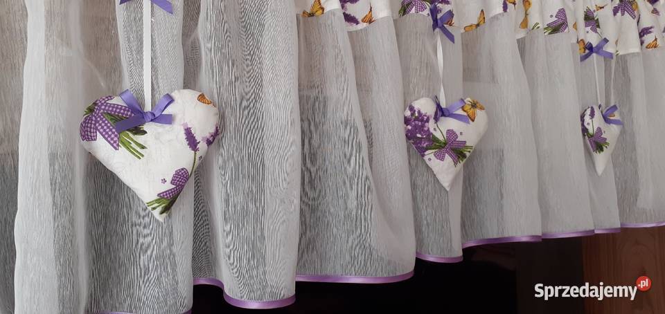 Lambrekin lawenda z motylkami Mława sprzedam