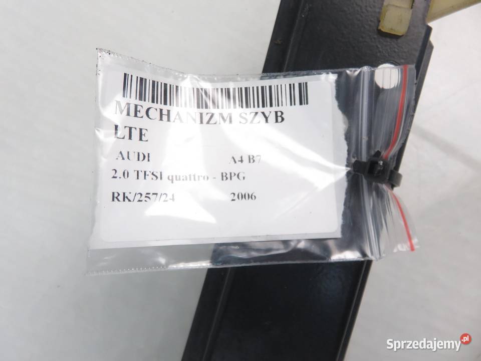 PODNOŚNIK SZYBY LEWY TYLNY AUDI A4 B7 8E0959801E sprzedam