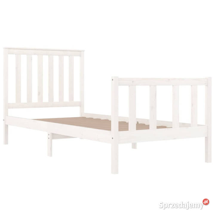 Rama łóżka biała lite drewno sosnowe pojedyncza 80cm Warszawa sprzedam